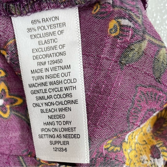 😍St John's by Floral Purple Sleeveless Top - Picture 3 of 4